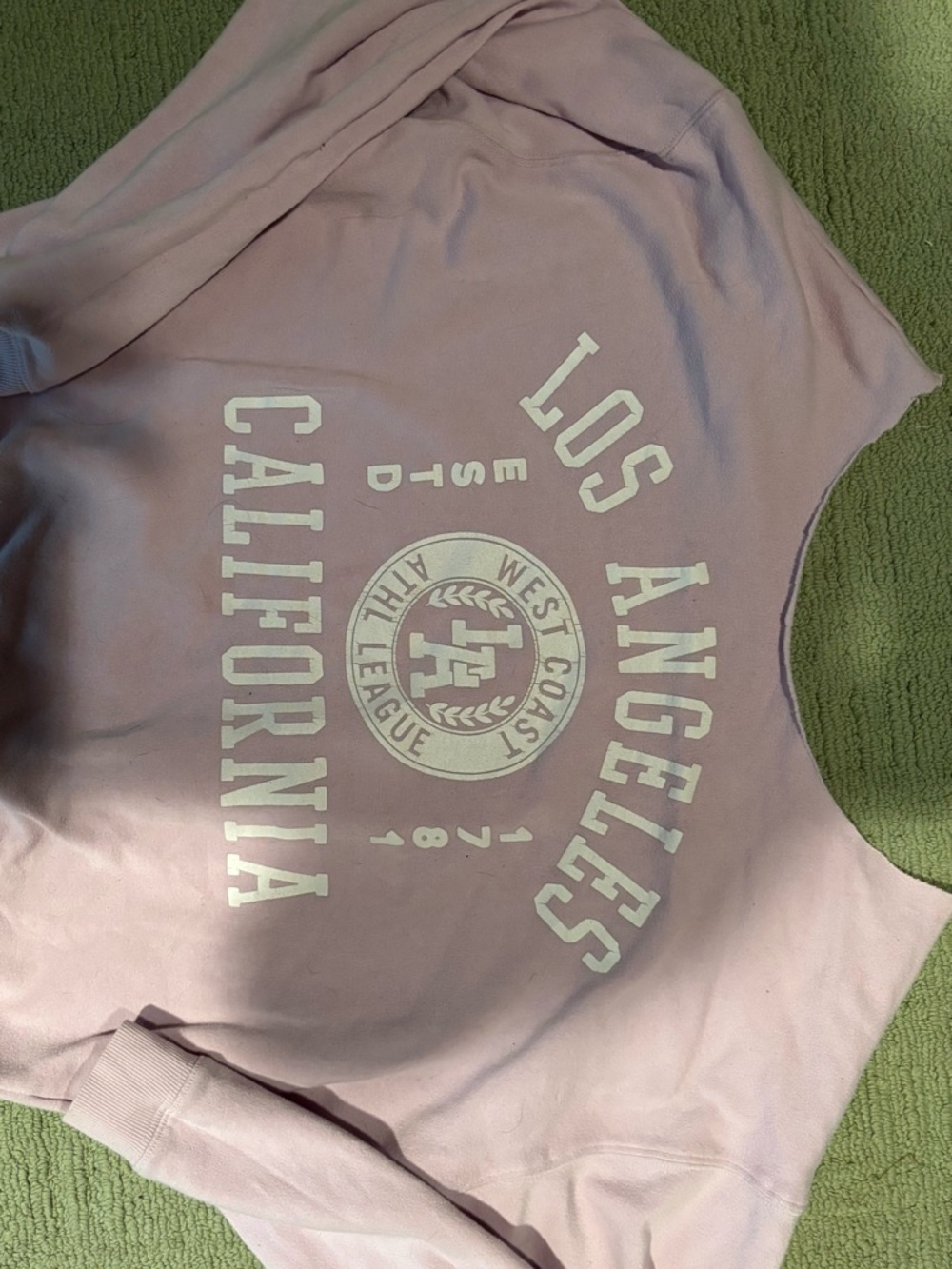 Los Angeles California Pink Graphic Sweatshirt